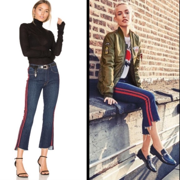 Mother Insider Crop Step Fray speed racer jeans 25 - Picture 3 of 14